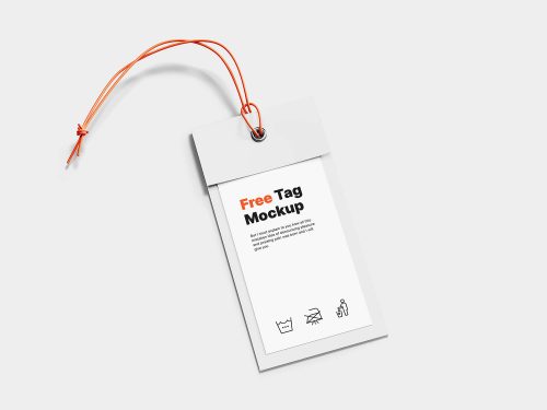 Free Label Tag Mockup