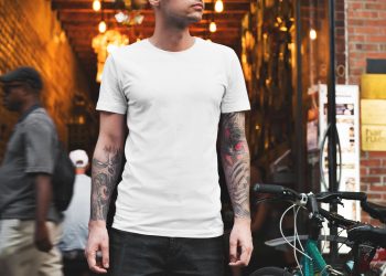 Free Male T-Shirt Mockup PSD