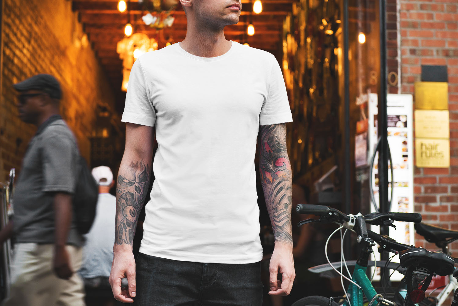 Free Male T-Shirt Mockup PSD