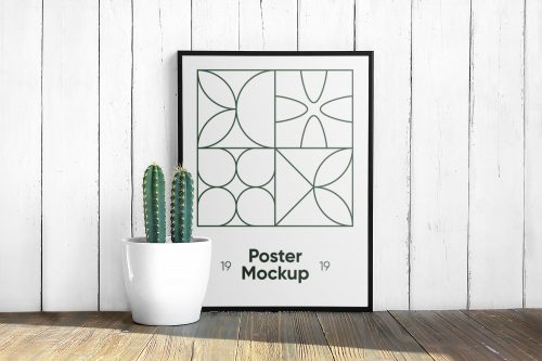 Free Modern Poster Mockup