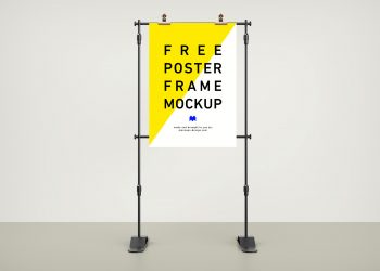 Free Poster Frame PSD Mockup