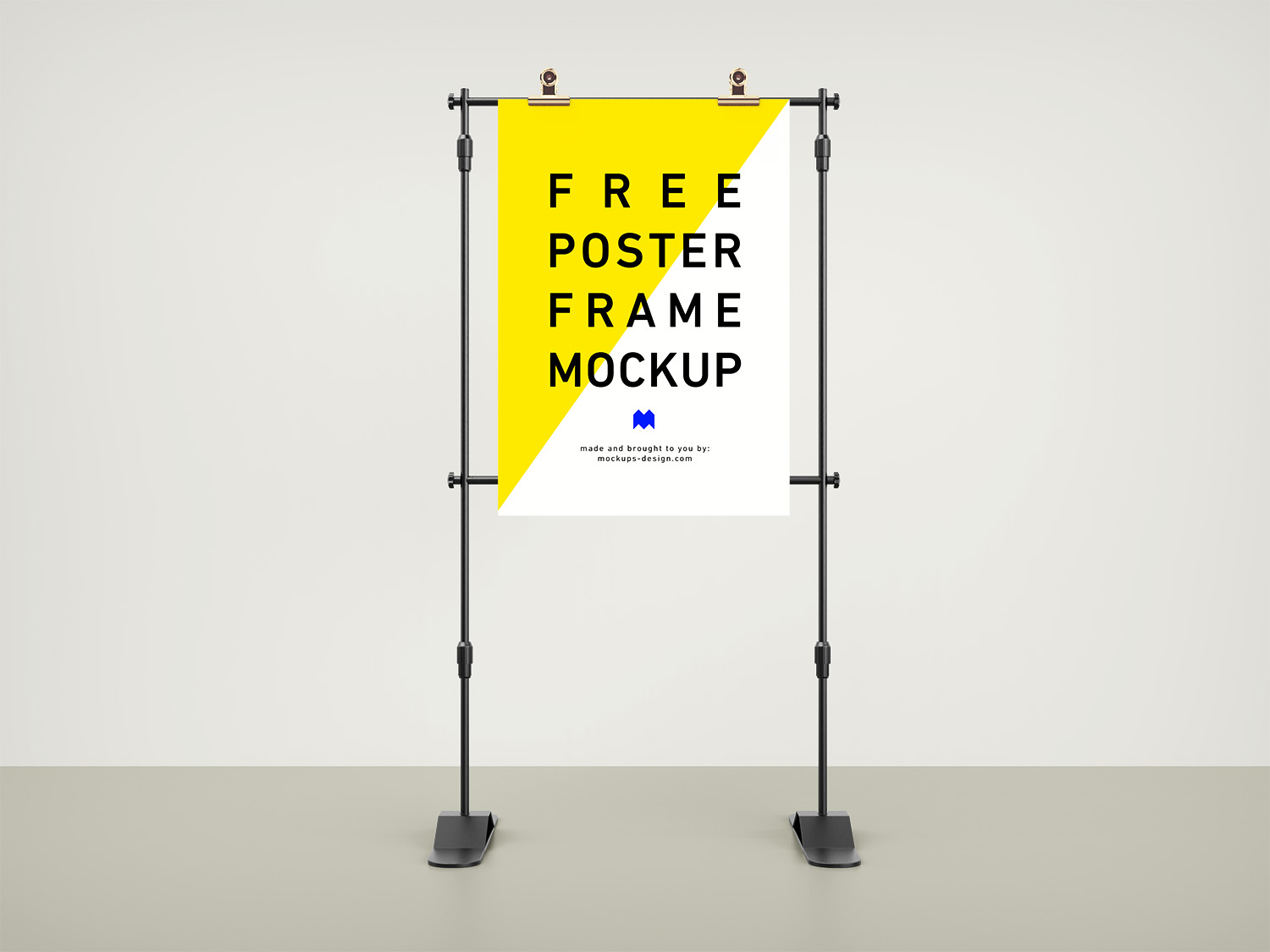 Free Poster Frame PSD Mockup