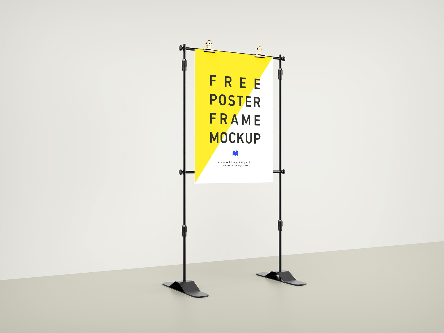 Free Poster Frame PSD Mockup