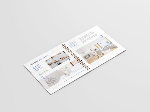 Free Square Brochure Mockup