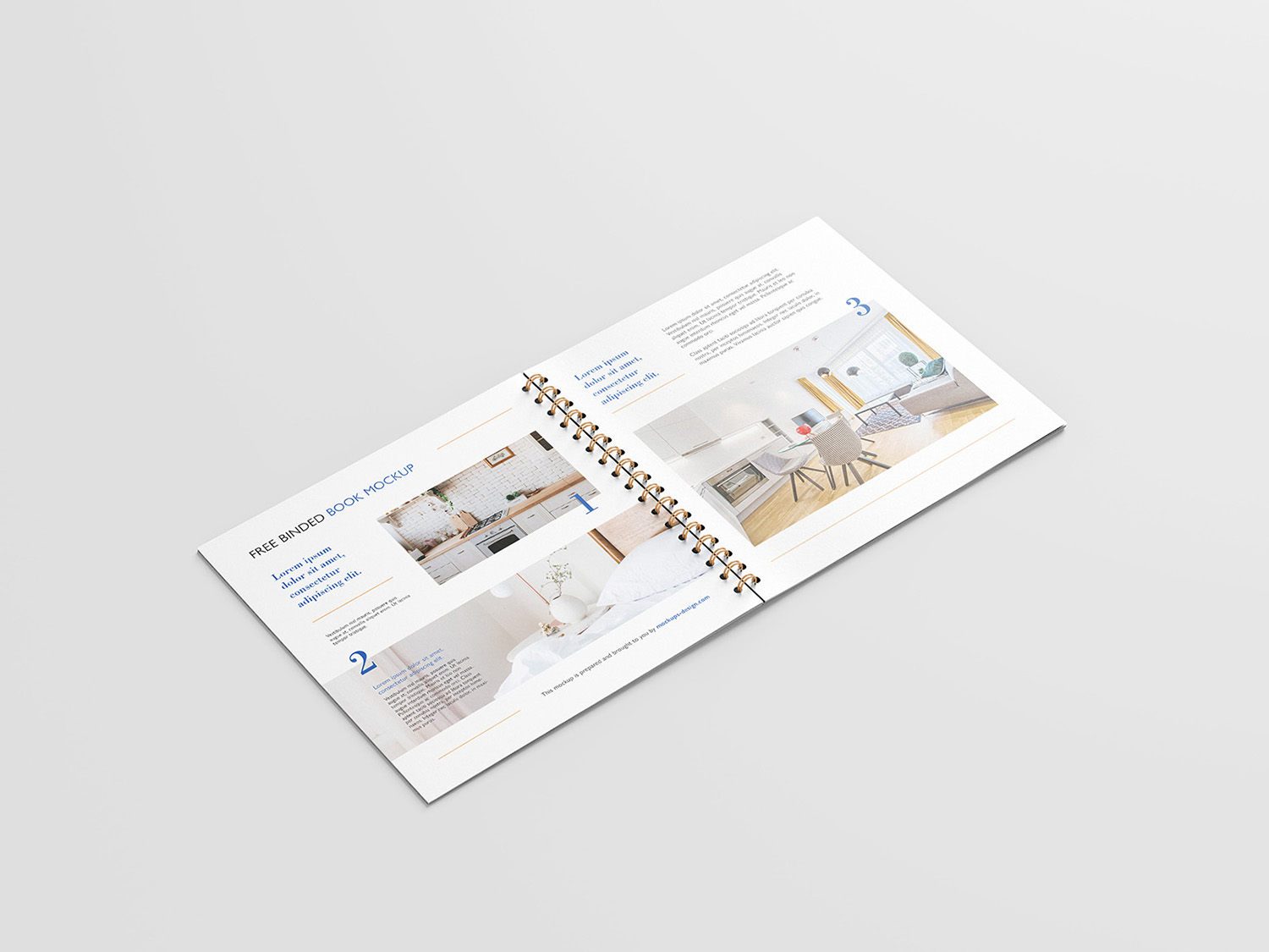 Free Square Brochure Mockup