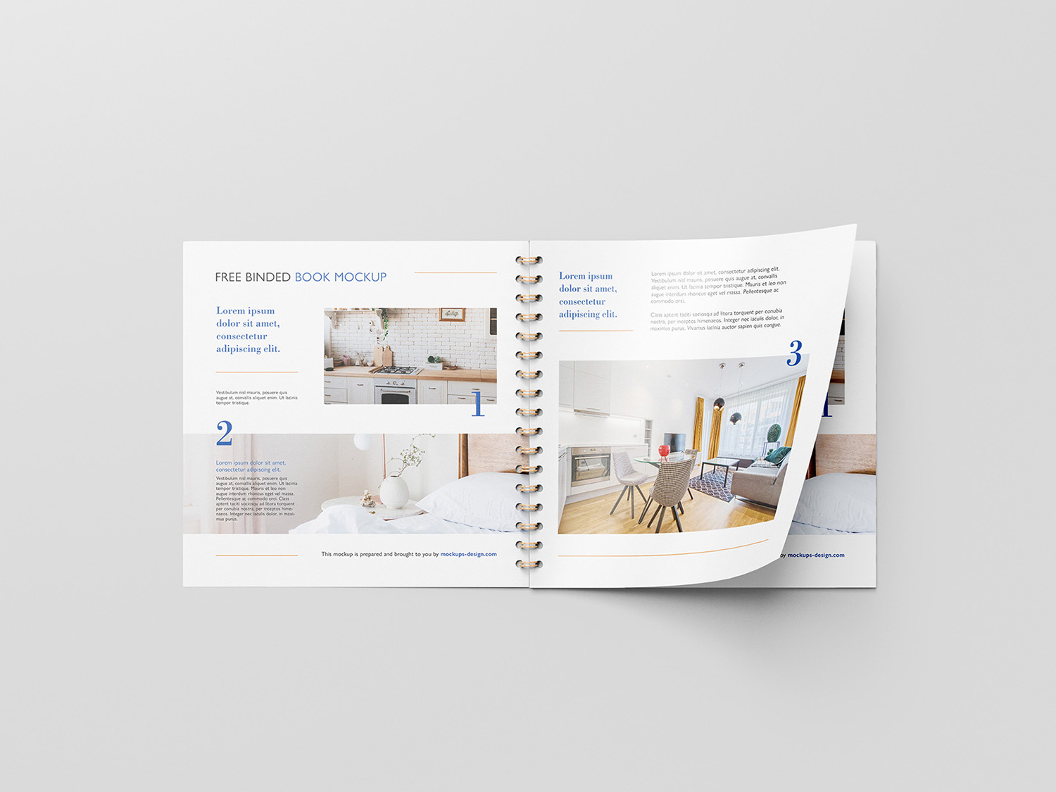 Free Square Brochure Mockup