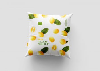 Free Square Pillow Mockup