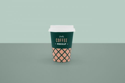 Front Coffee Cup Mockup