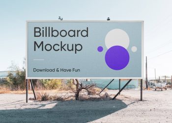 Horizontal Billboard PSD Mockup