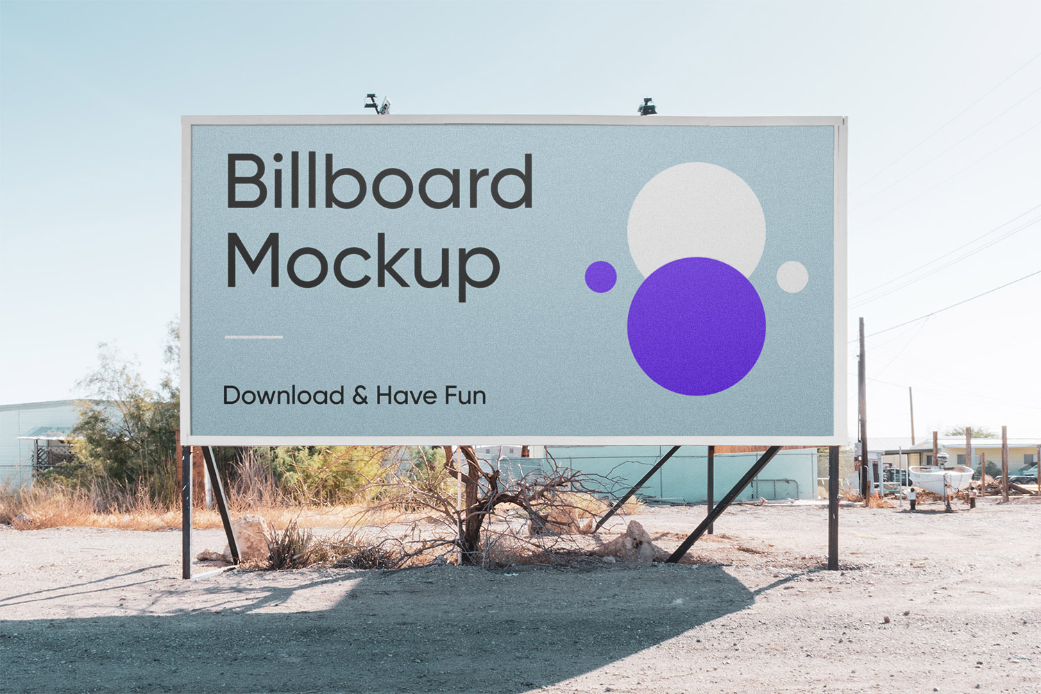 Horizontal Billboard PSD Mockup