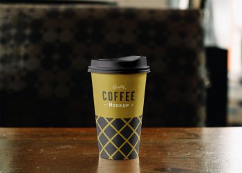 Paper Coffee Cup PSD Mockup