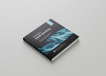 Square Book Mockup PSD