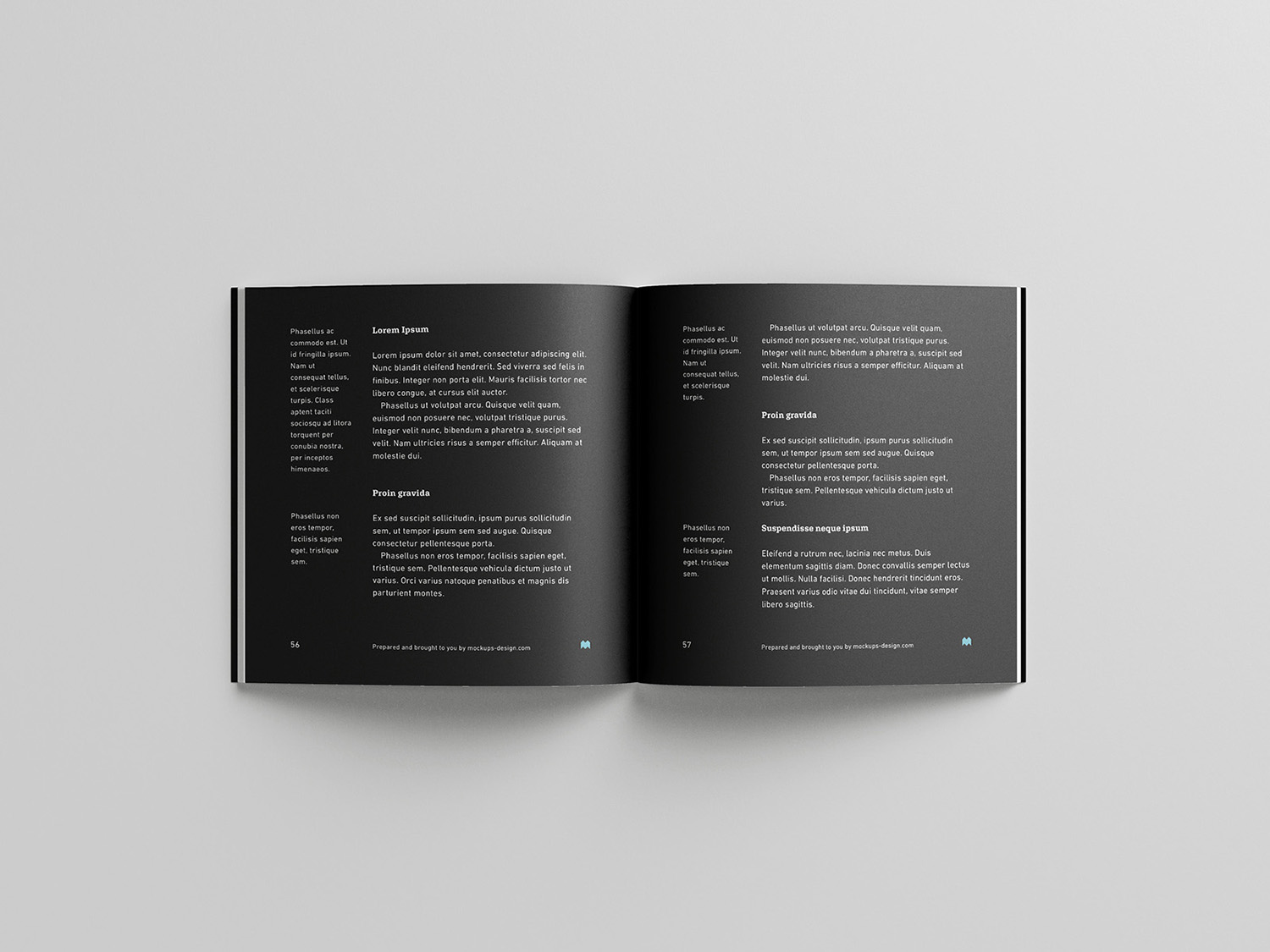 Square Book Mockup PSD