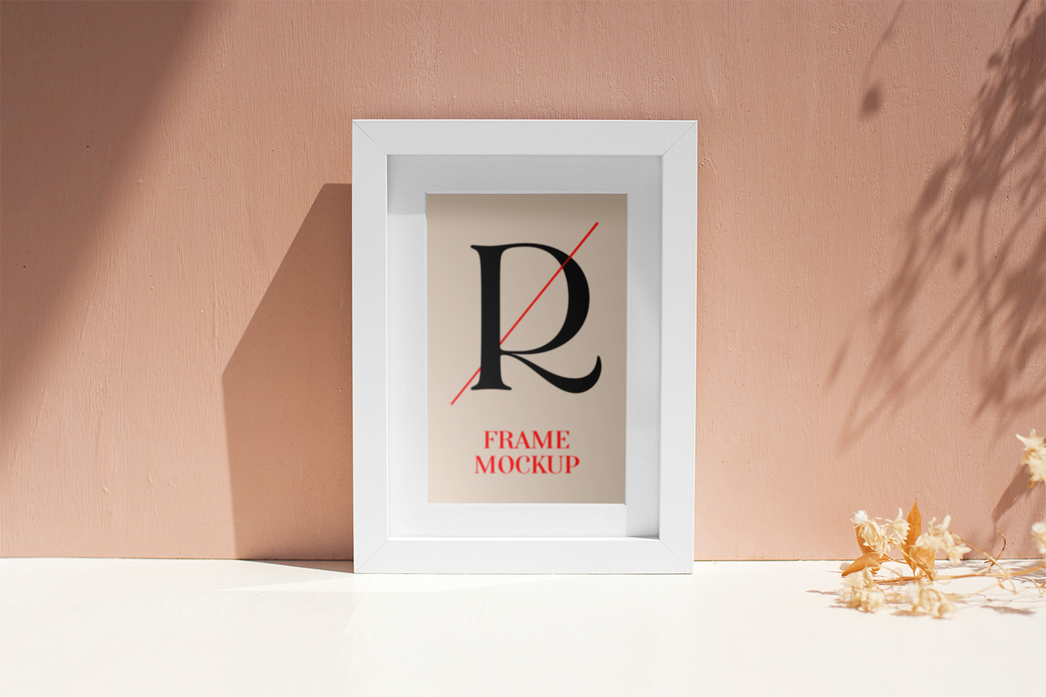 White Frame PSD Mockup