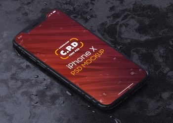 iPhone X Mockup Free PSD