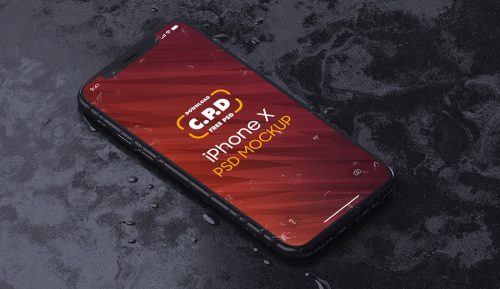 iPhone X Mockup Free PSD