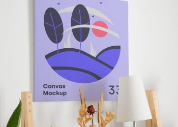 Canvas PSD Mockup