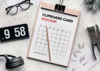 Clipboard Card Mockup