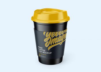 Coffee Cup with Holder Free Mockups