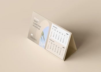 Free Desk Calendar Mockup