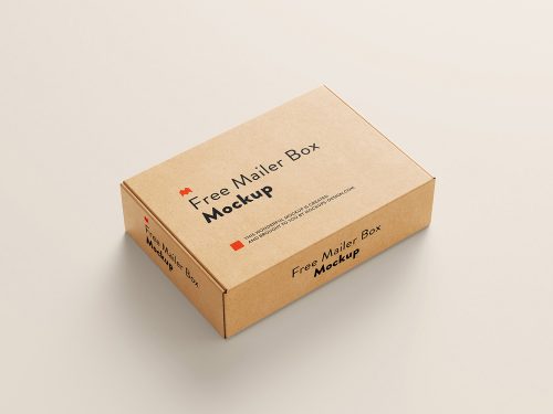 Free Mailer Box Mockup