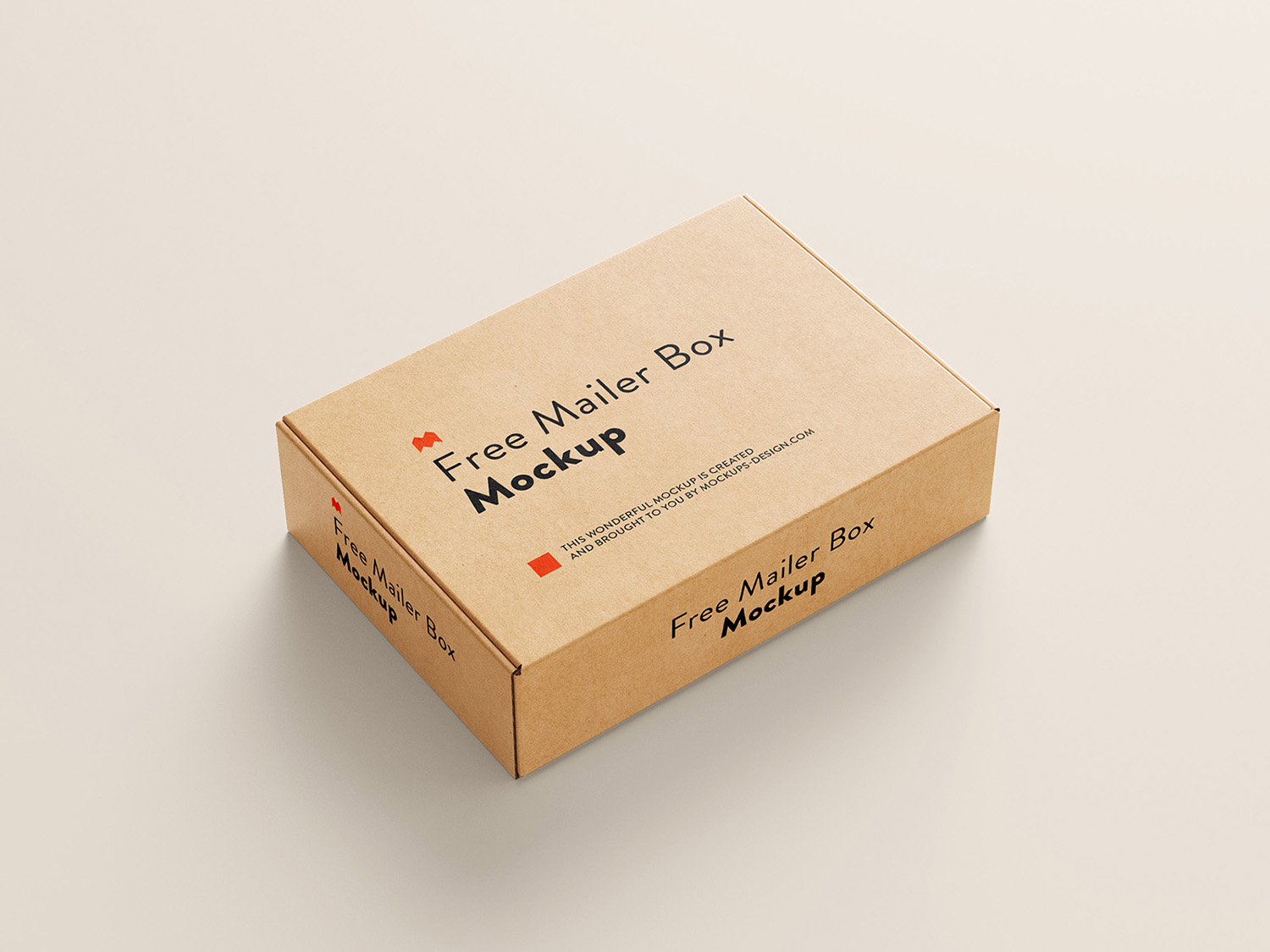 Free Mailer Box Mockup