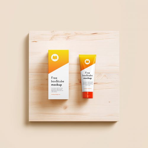 Free Tube & Box Mockup