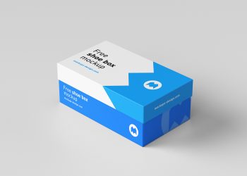 Free Shoe Box Mockup