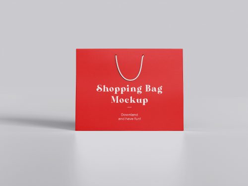 Front Shopping Bag Mockup