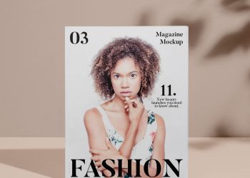 Magazine Cover PSD Mockup