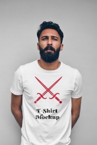 Man with T-Shirt Mockup