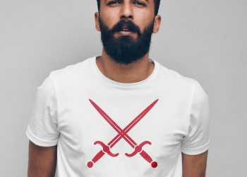 Man with T-Shirt Mockup