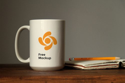 Mug Mockup on Table