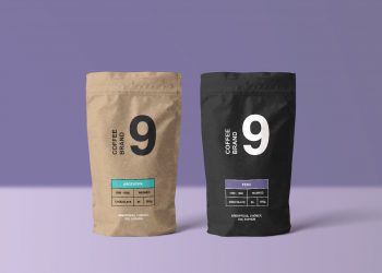 Paper Coffee Bag Mockup