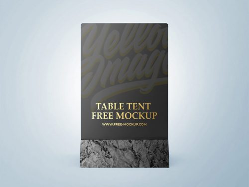 Table Tent Free Branding Mockup