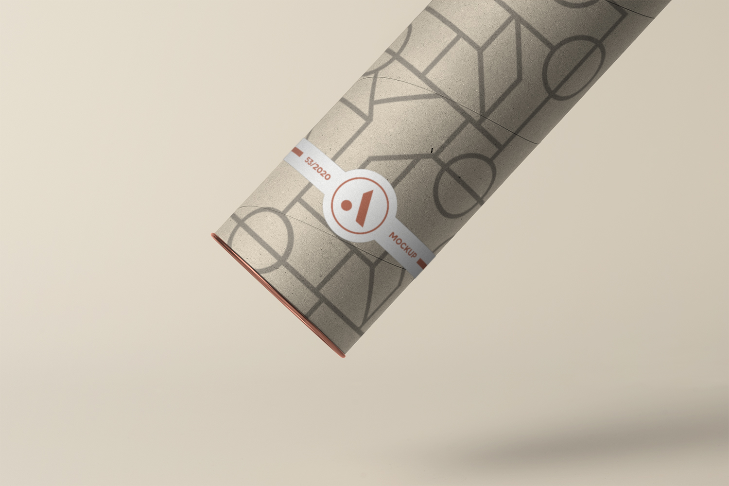 Tube with Label Mockup