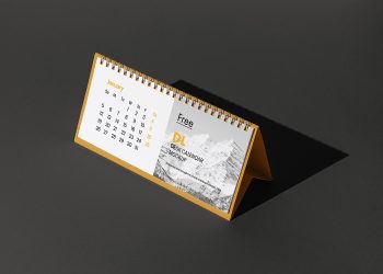 Desk Calendar Mockup