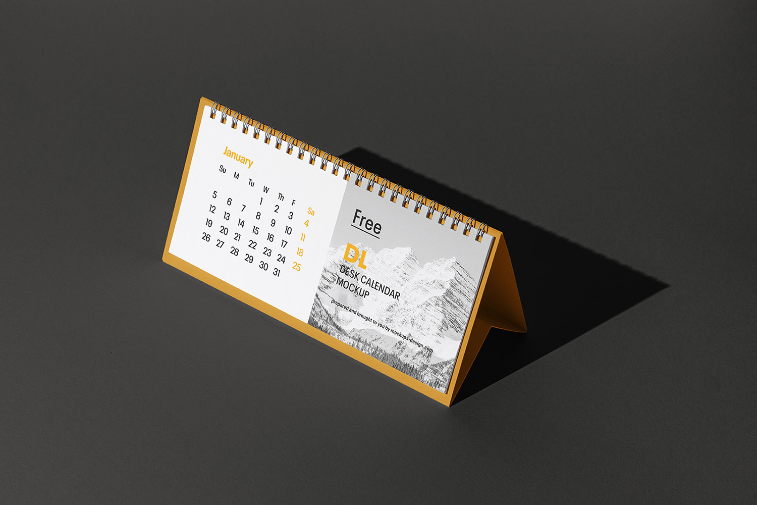 Desk Calendar Mockup