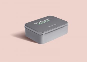 Free Metal Box Mockup