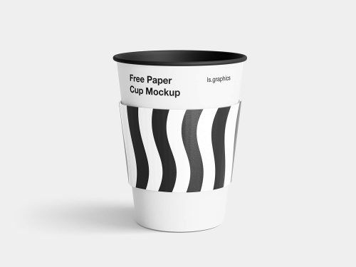 Free Paper Coffee Cup Mockup