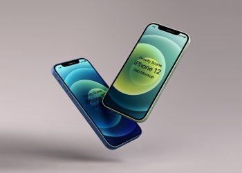 Gravity Psd Iphone 12 Mockup