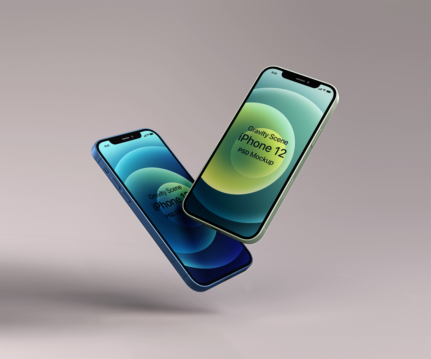 Gravity Psd Iphone 12 Mockup