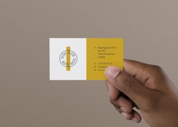 Hand Holding Business Card