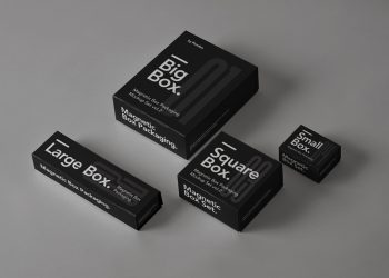 Magnetic Psd Box Packaging Mockup