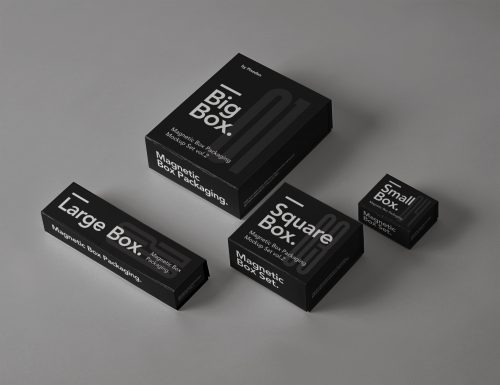 Magnetic Psd Box Packaging Mockup