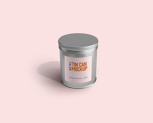 Metal Tin Can Mockups