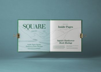 Open Square Psd Catalog Mockup