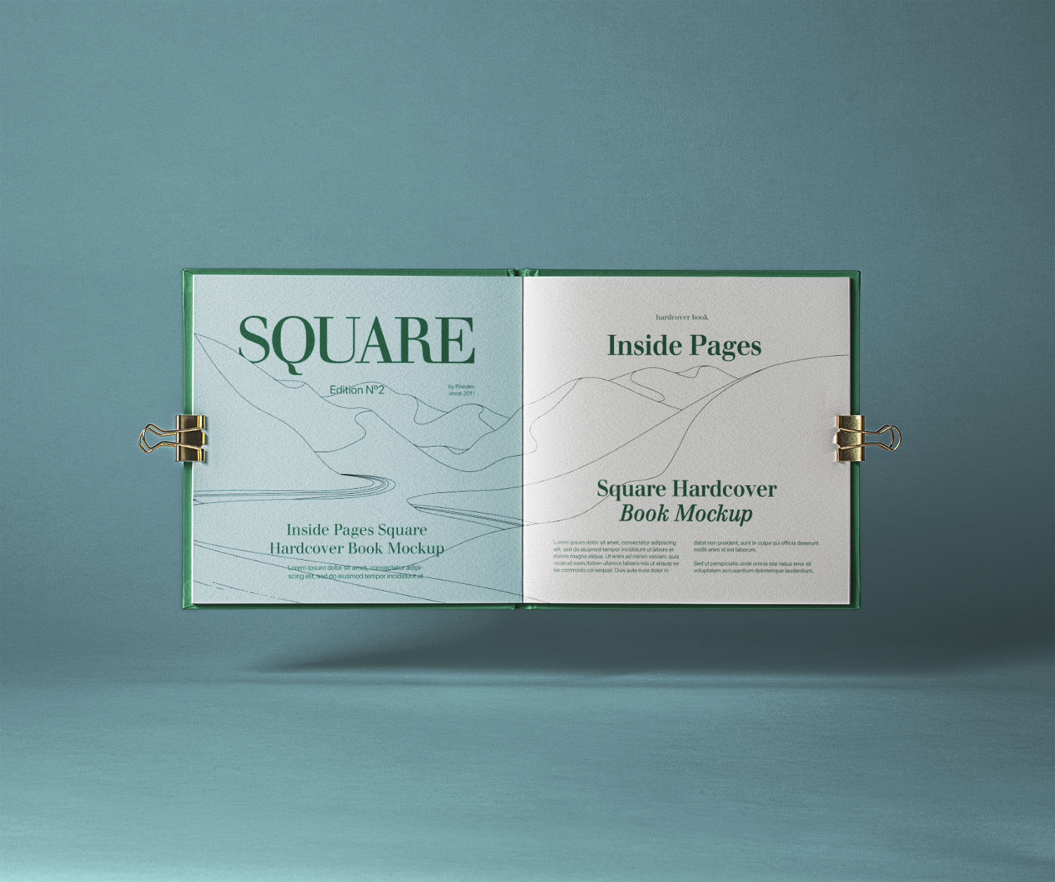 Open Square Psd Catalog Mockup