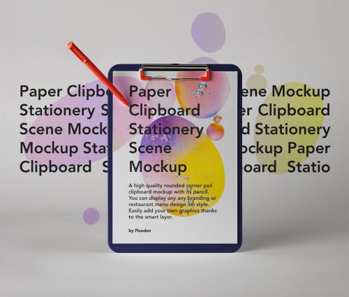 Paper Clipboard Psd Mockup