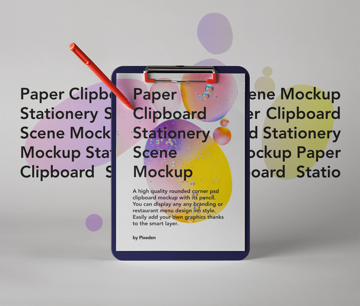 Paper Clipboard Psd Mockup